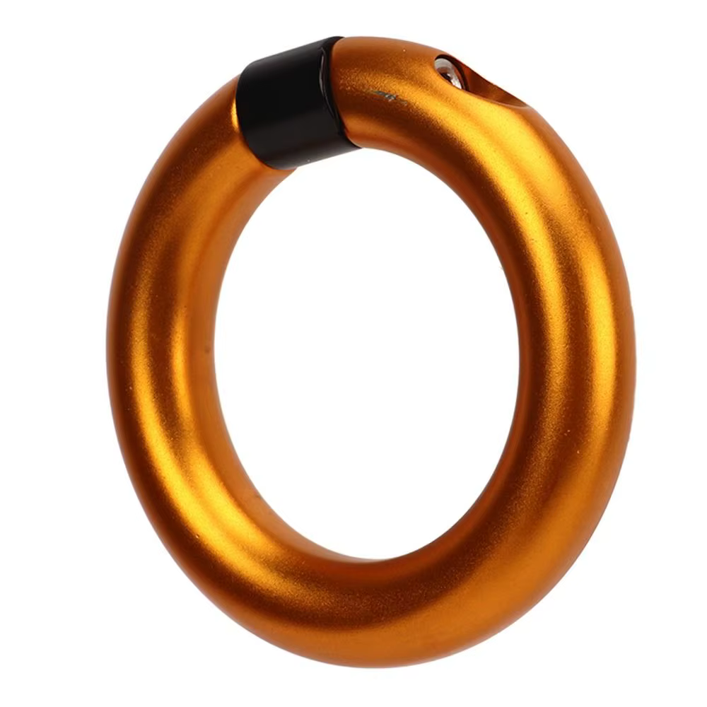 Conector de escalada desmontable con anilla de rappel de aluminio