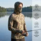 Kylebooker camiseta con capucha de pesca camuflaje manga larga UPF