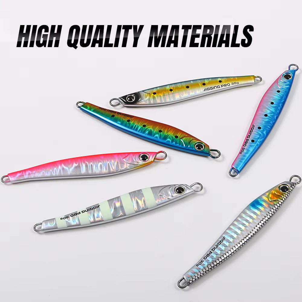 JIGGING PRO – Señuelo metálico UV luminoso para pesca vertical - imagen 2