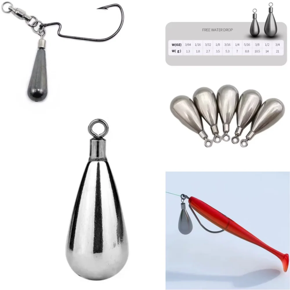 Plomos de tungsteno con forma de lágrima