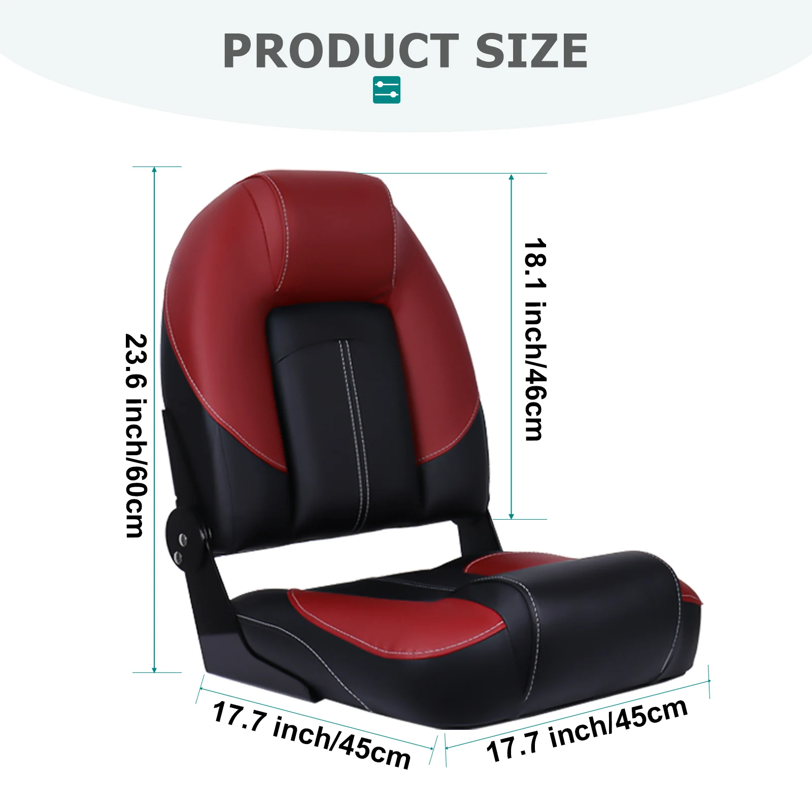 Asiento plegable giratorio en uso
