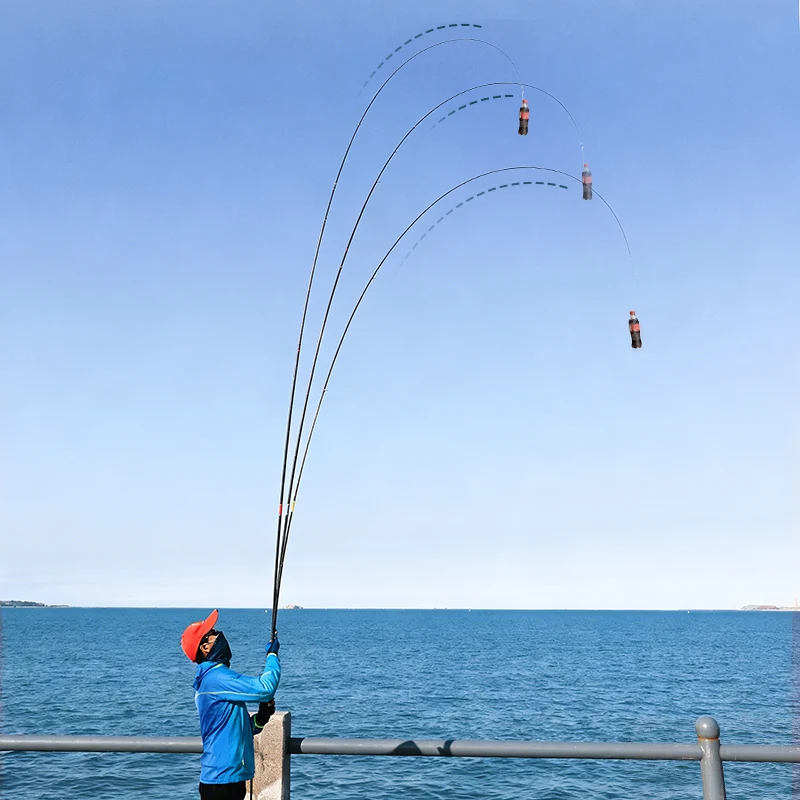 Caña ultraligera de carbono FISHINGFANS para pesca de carpa