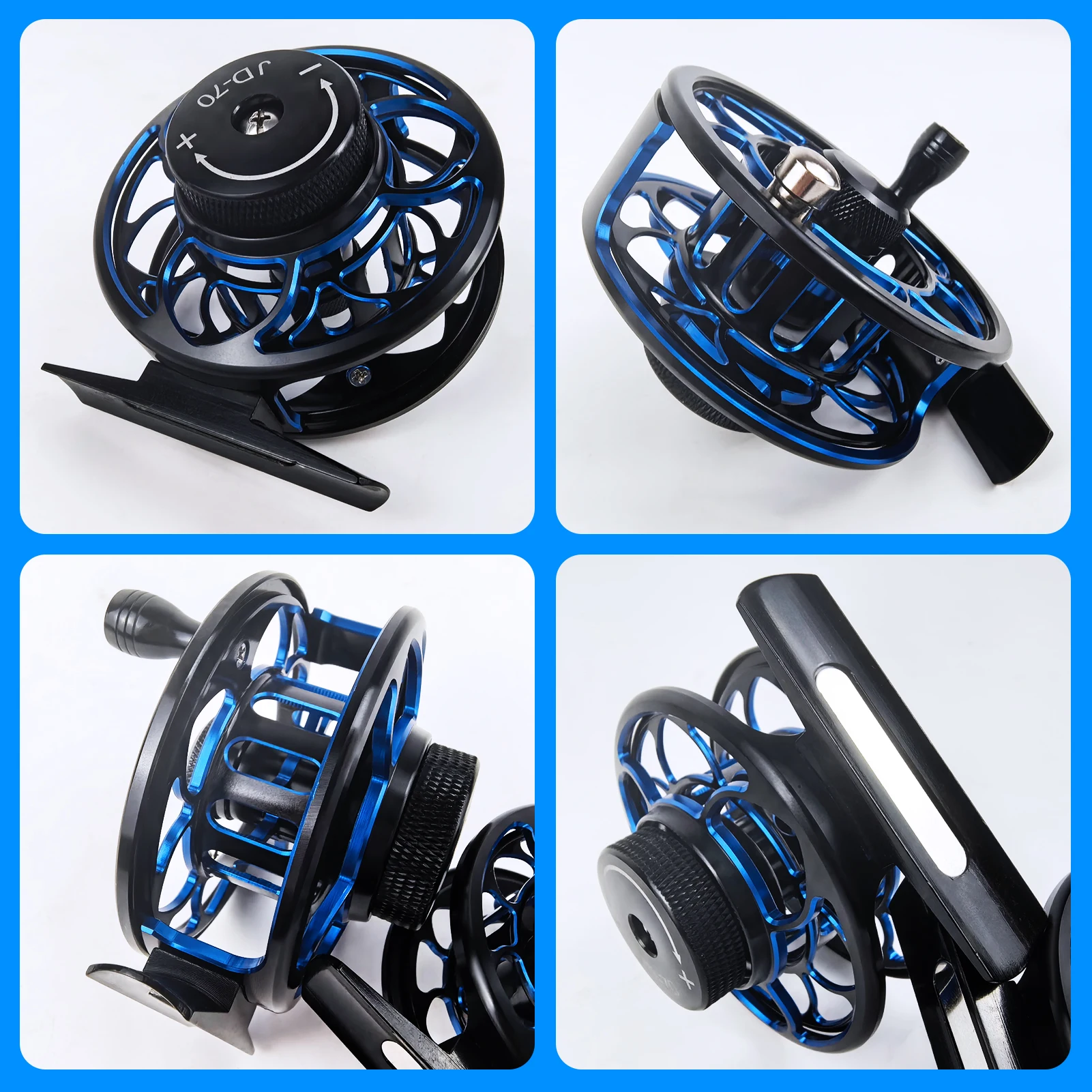 FREE FISHER Carrete de pesca con mosca ultraligero de aluminio CNC - imagen 2