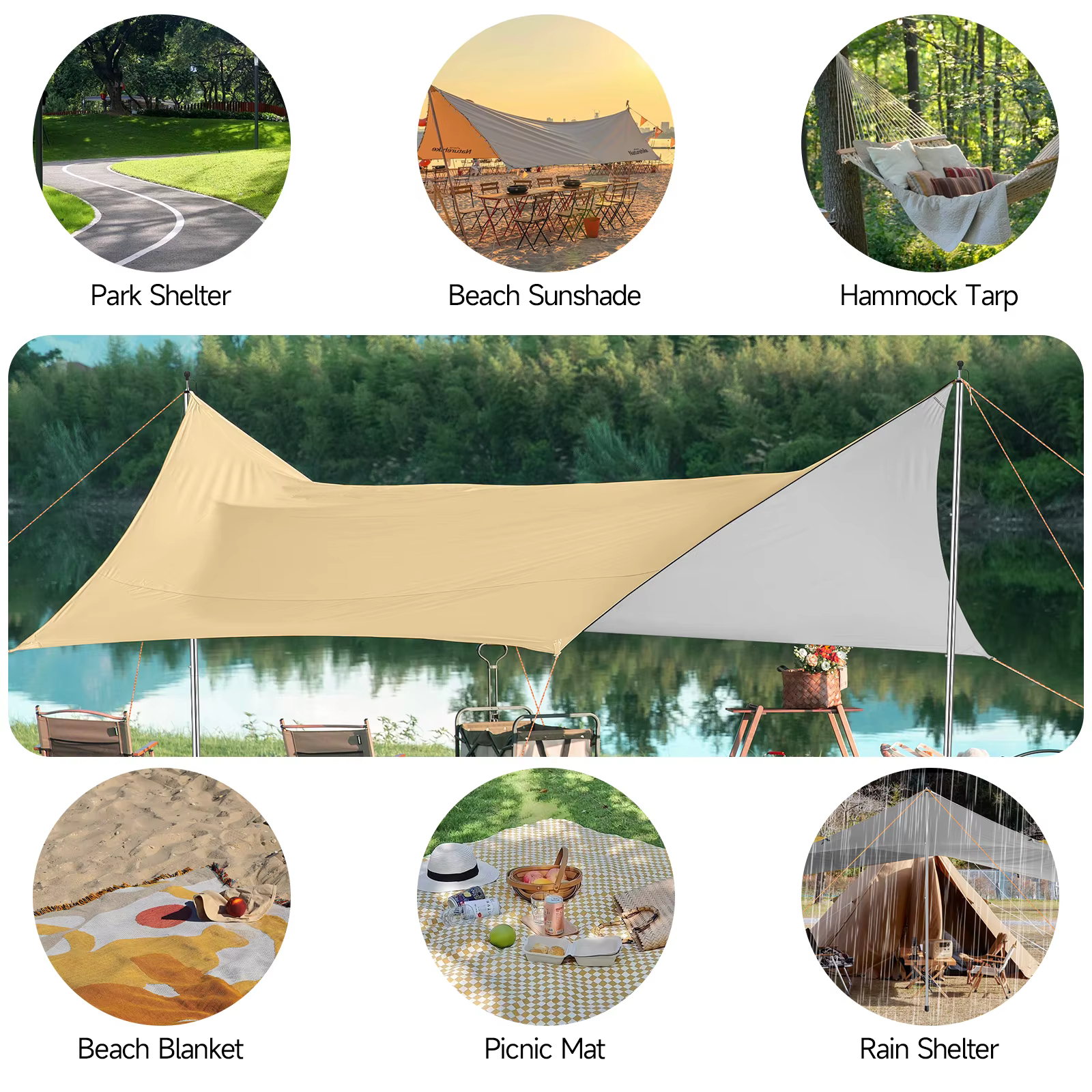 Shelter SANLIKE para pesca – Refugio con protección solar y lluvia - imagen 3