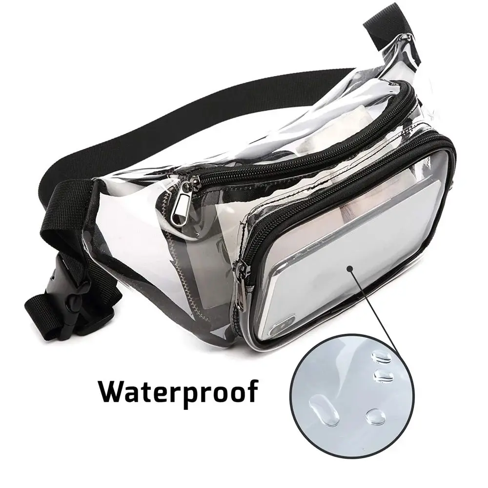 Bolso de cintura transparente para eventos
