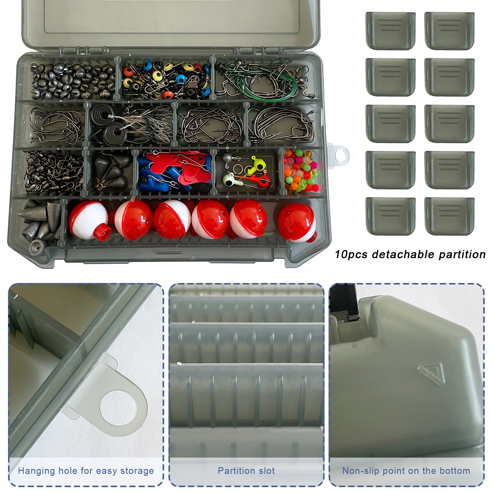 FREE FISHER Kit pesca de mar con plomos, anzuelos giratorios - imagen 5