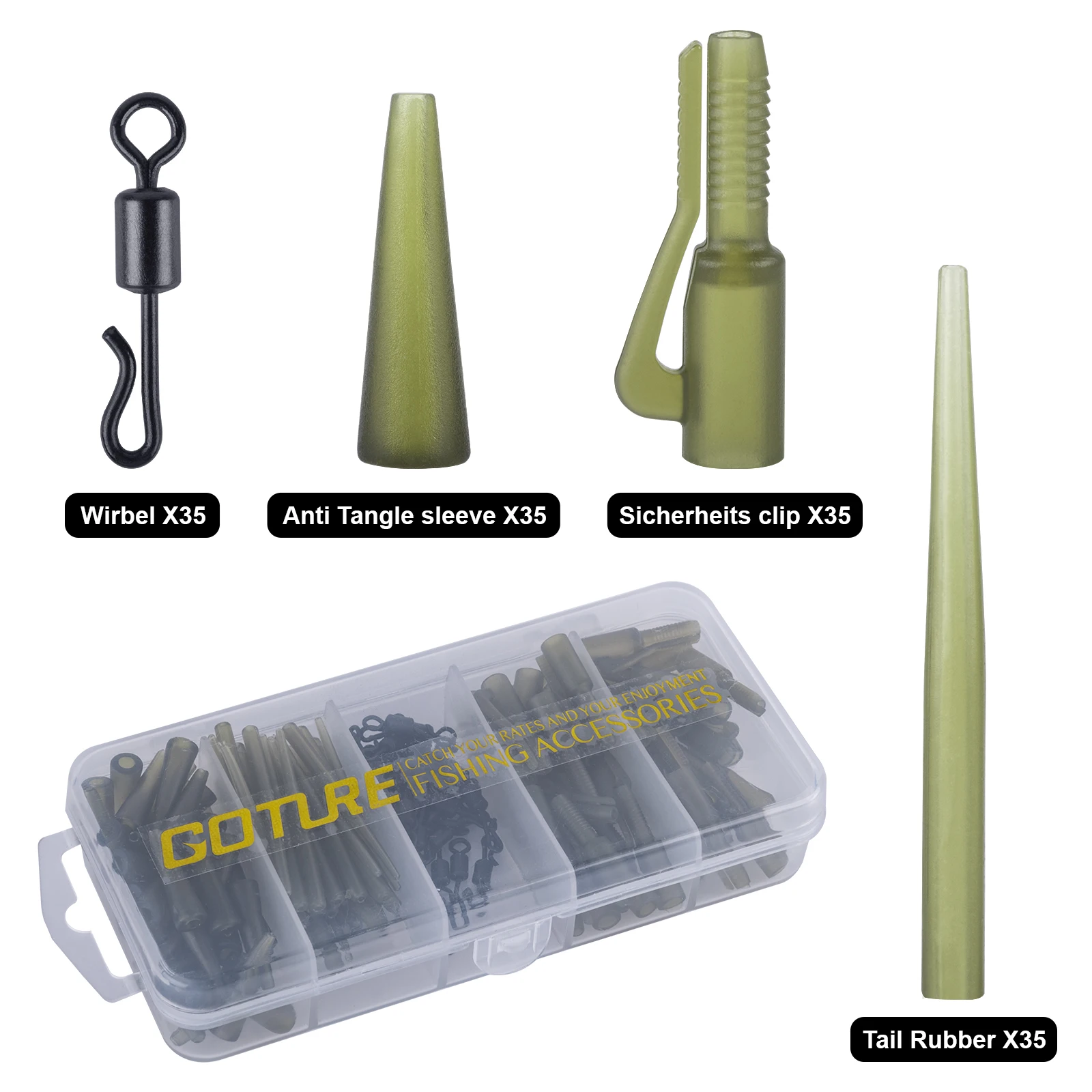 Goture Clips seguridad para carpa – Manga antienredos y cambio rápido - imagen 2