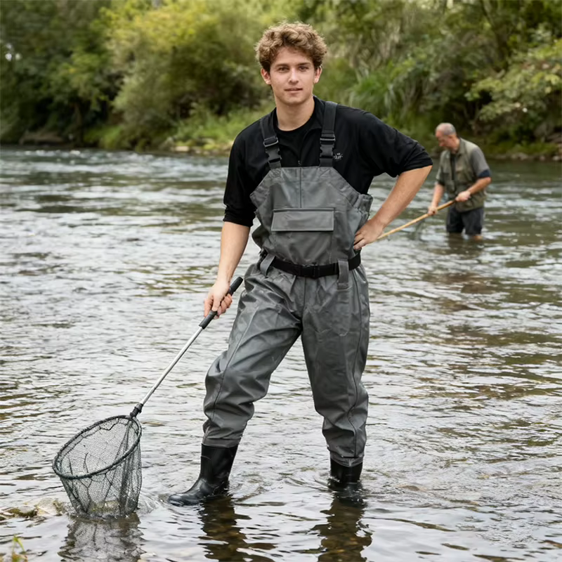 MBLN Vadeadores de Pesca de Pecho Alto con Suela Antideslizante - imagen 3