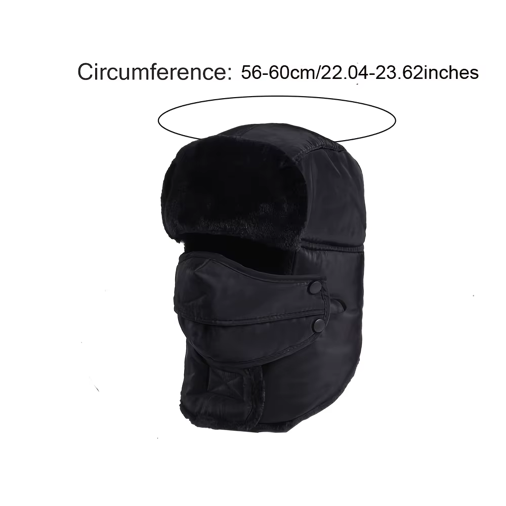 Gorra térmica pesca invierno – Felpa suave unisex - imagen 2
