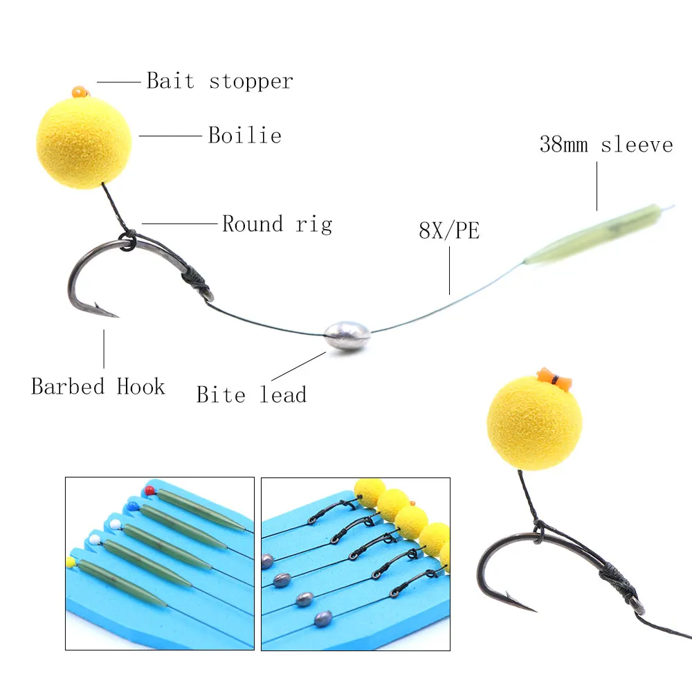 Montaje carpa Pop Up y feeder con anzuelo y funda anti-enredos - imagen 5
