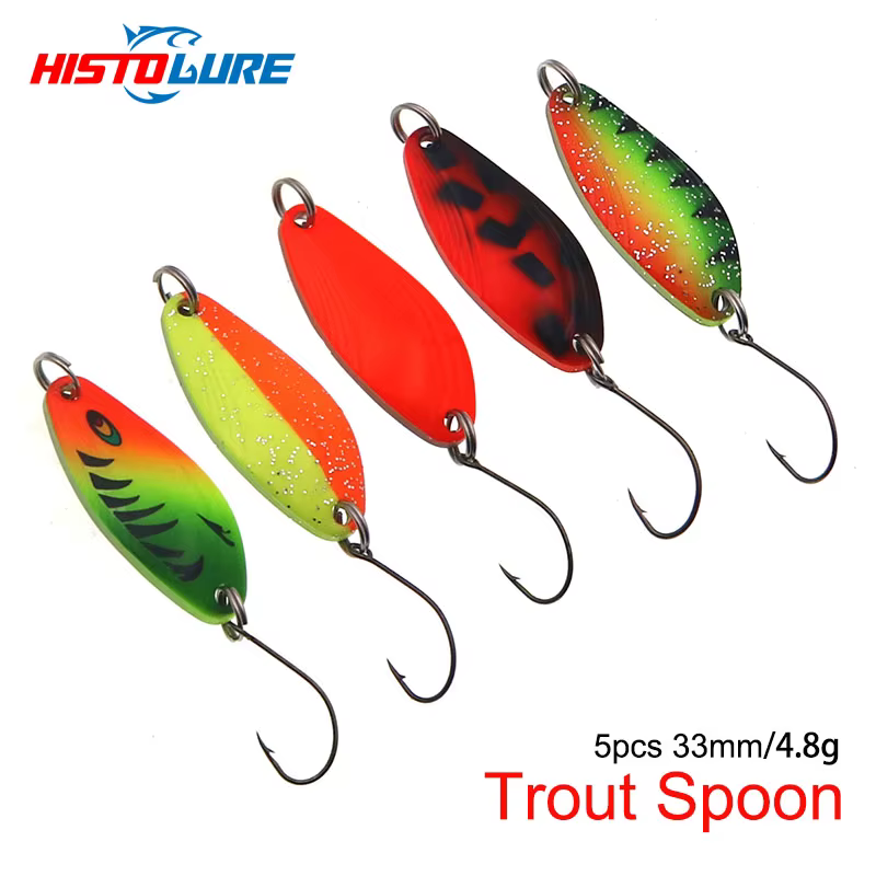 Casting Jig Metálico para Trucha – Anzuelo Simple - imagen 3