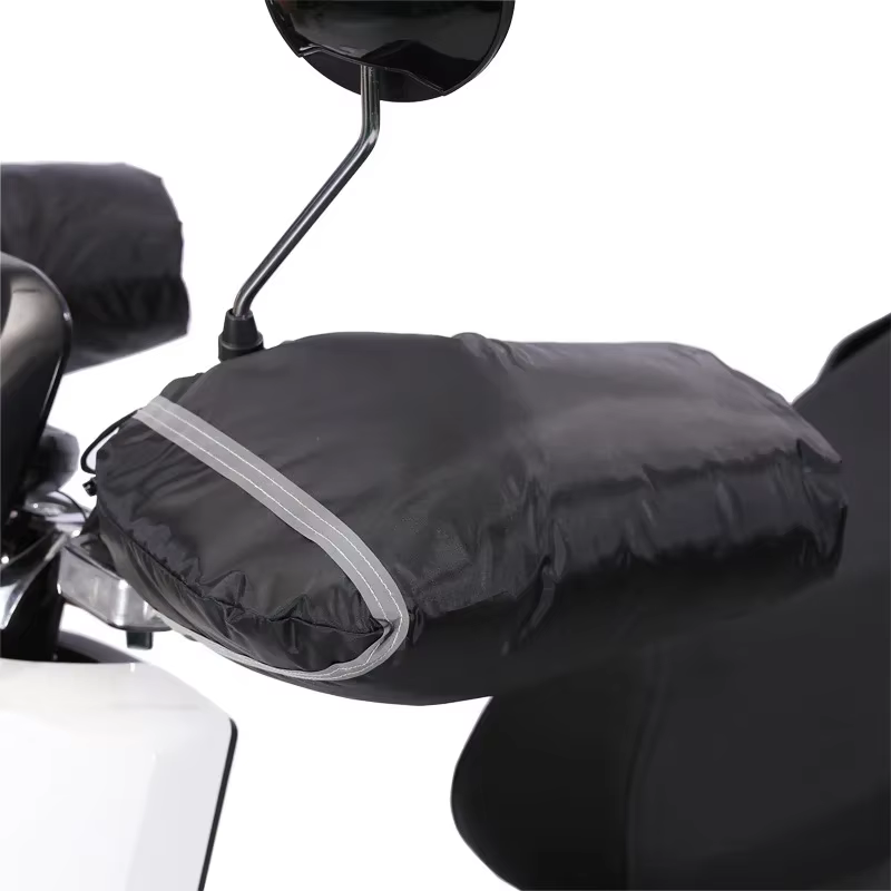 Guantes invierno manillar moto – Forro térmico a prueba de viento - imagen 4