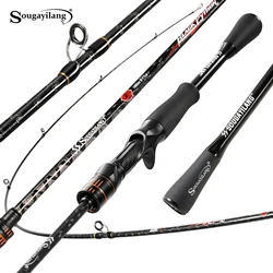 Caña Spinning Sougayilang de Carbono 36T para Pesca de Lubina