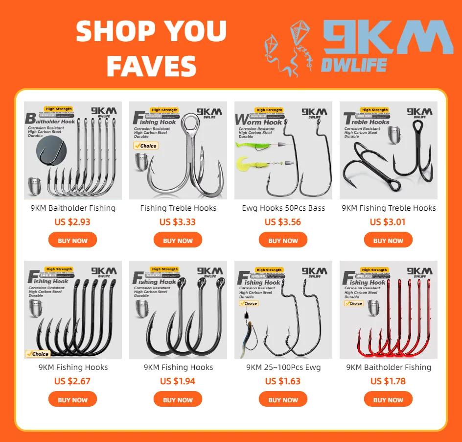 Anzuelos de cebo vivo 9KM