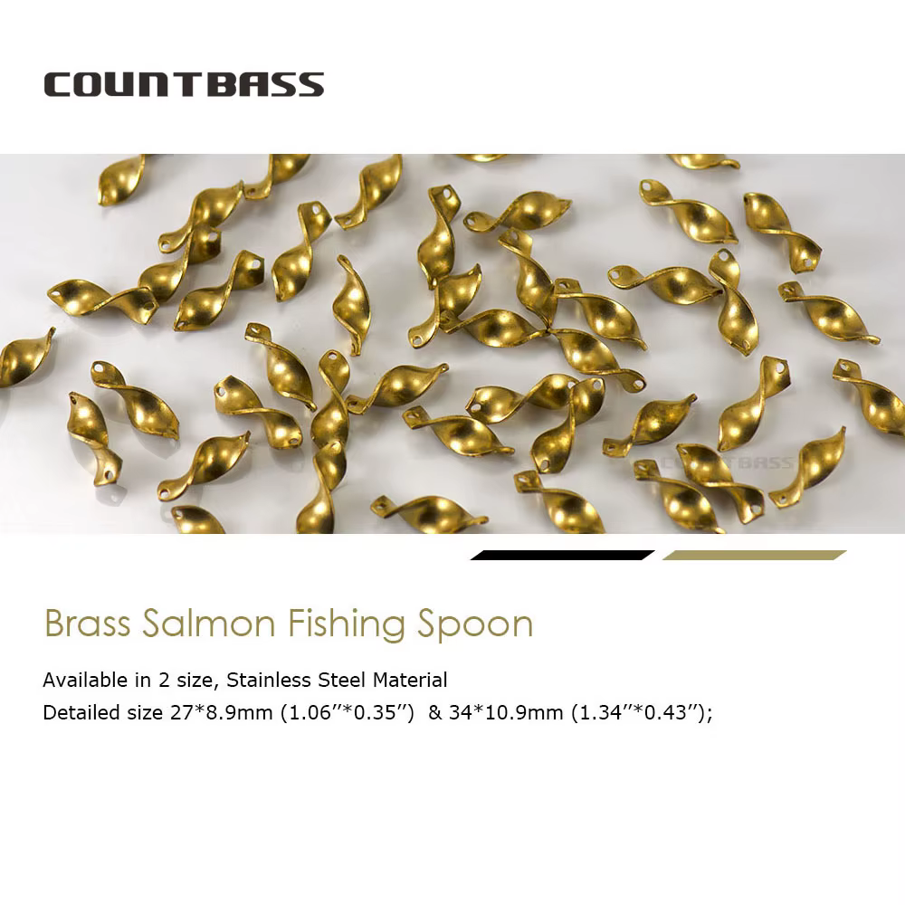 COUNTBASS Cucharas de pesca blanco sin pintar para lucio y trucha - imagen 4