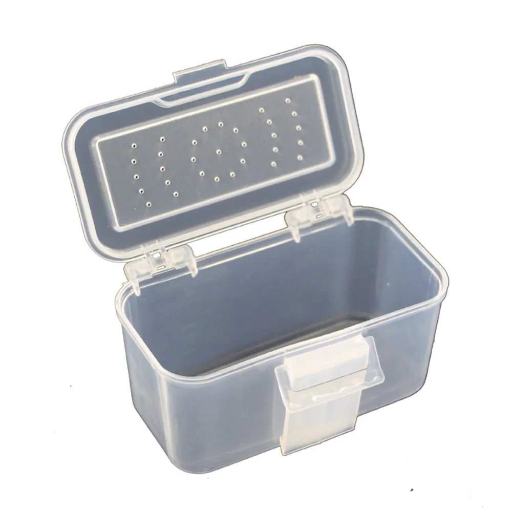 Caja de cebo vivo con lombriz transparente para señuelos blandos - imagen 2