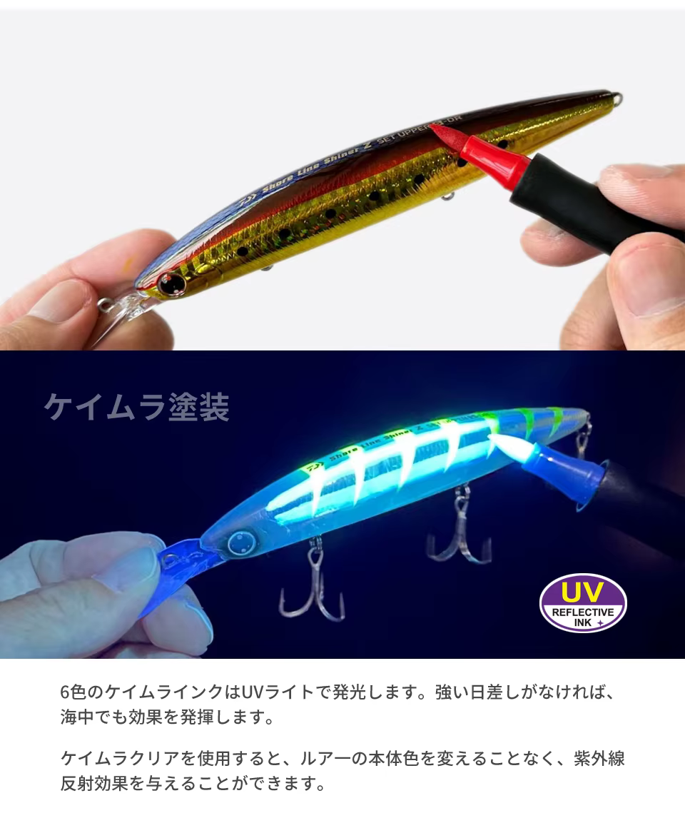 Colores fluorescentes UV brillando bajo luz