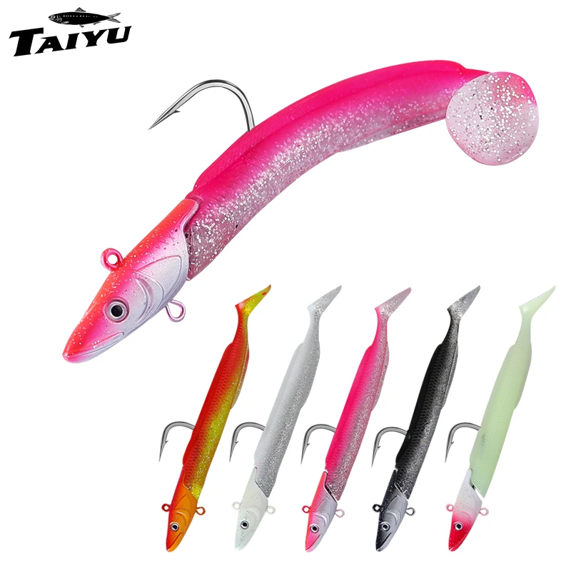 Cebo blando biónico TAIYU anguila 12 cm para pesca en cola en T
