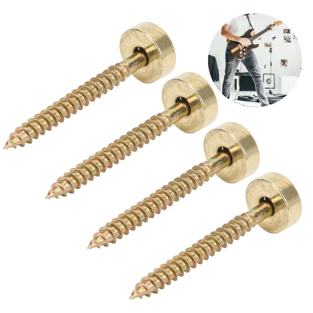 Bujes de mástil de guitarra con tornillo – Plata/Negro/Dorado - imagen 5