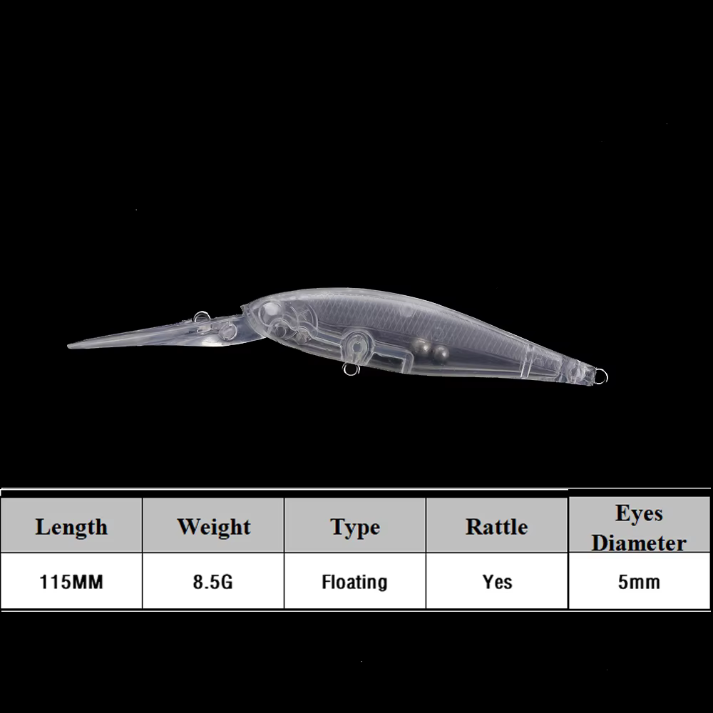 Señuelo Minnow flotante Chan's Huang – Wobbler Jerkbait 115mm - imagen 2