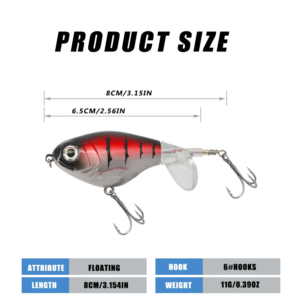 Señuelo Whopper Popper Topwater Bass 11g/16g - imagen 2