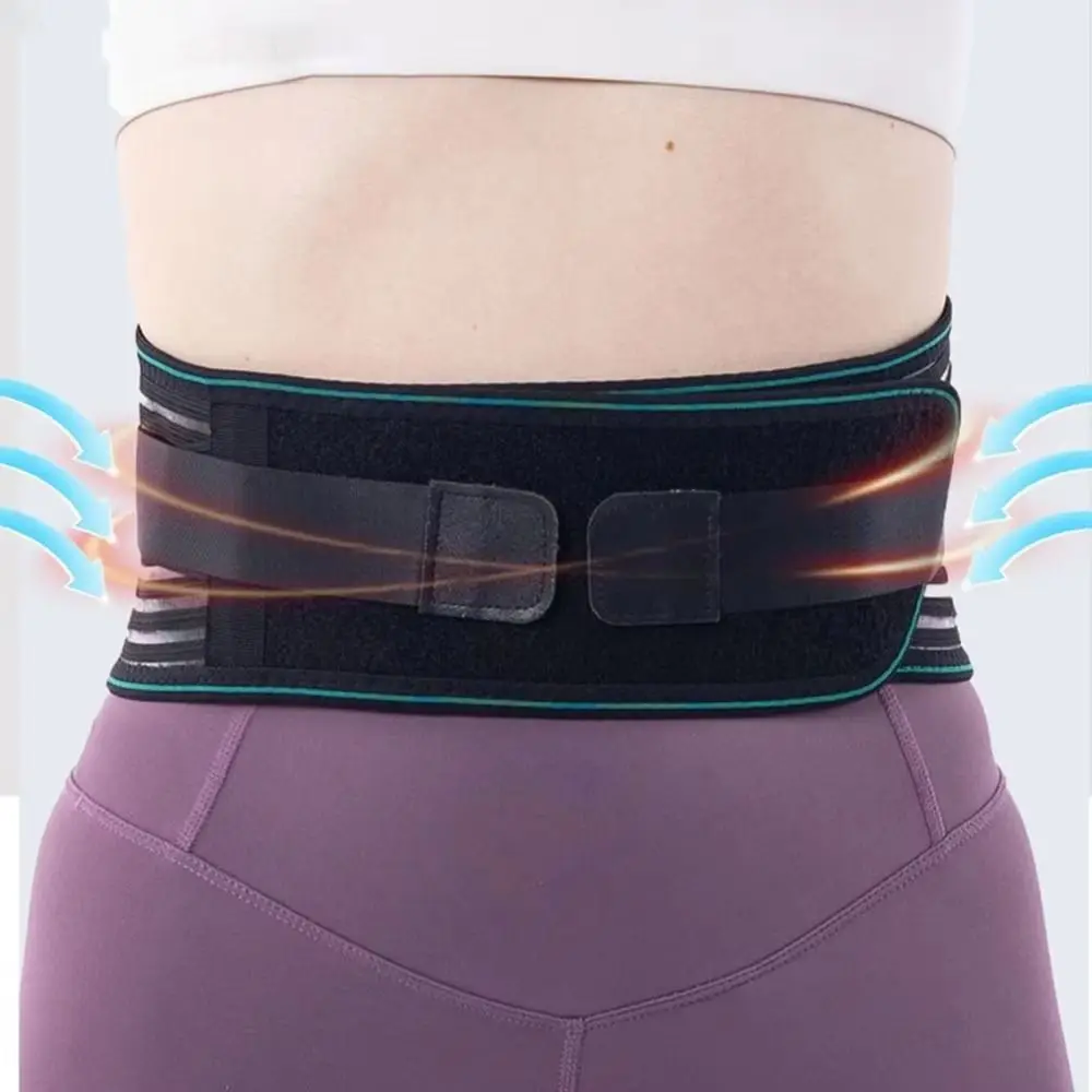 Faja lumbar ajustable con varillas de acero y soporte de compresión - imagen 4