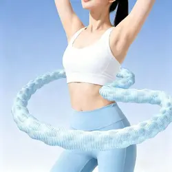 Aro de fitness plegable con resorte y rebote suave para cintura