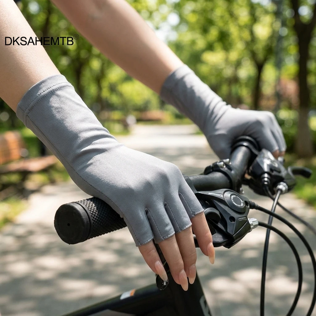 Guantes ciclismo mujer transpirables pantalla táctil antideslizantes - imagen 4