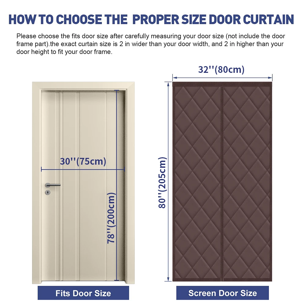 Cortina aislante magnética para puerta de tela Oxford impermeable - imagen 5