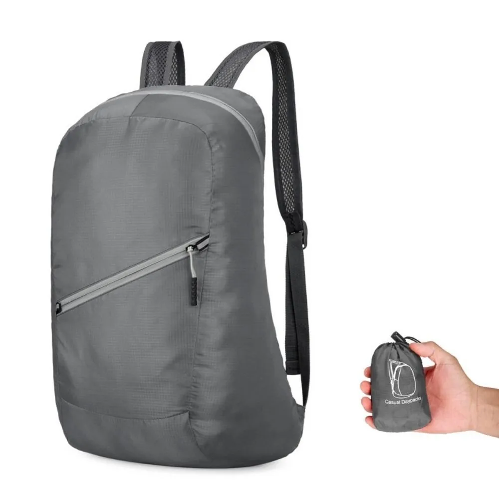 Mochila plegable ultraligera de pesca y montaña con soporte