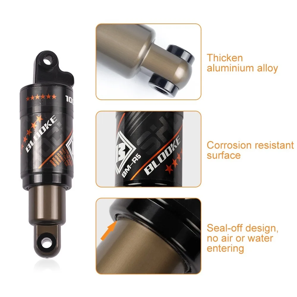 Amortiguador de bicicleta de aluminio con kit de tornillos y aceite - imagen 2