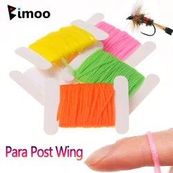 Bimoo Material atado moscas secas sintético alta visibilidad Post Wing