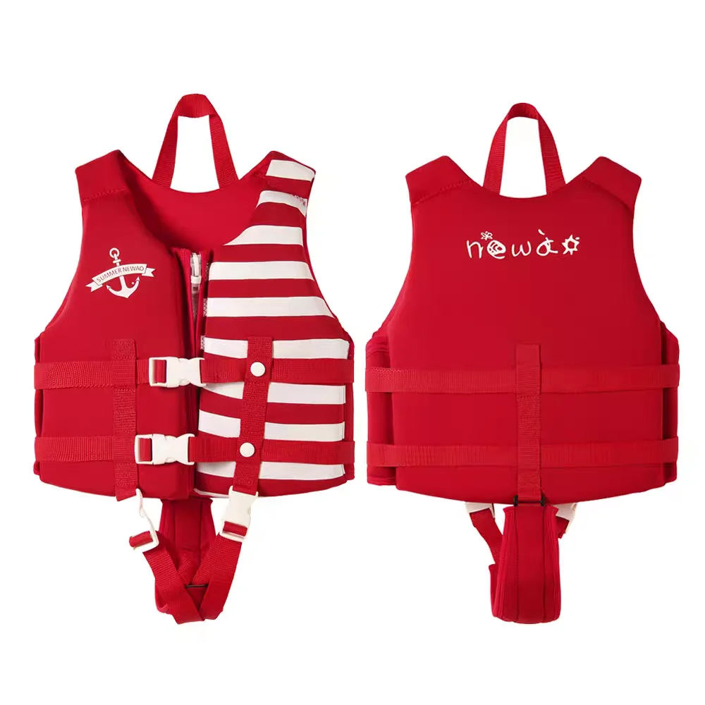 Chaleco salvavidas infantil pesca flotabilidad alta rayas
