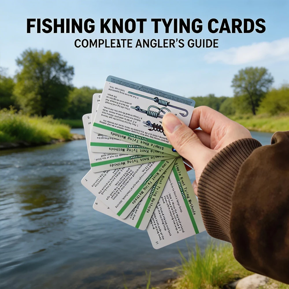 Tarjetas guía prácticas de nudos de pesca con clip resistente al agua - imagen 4