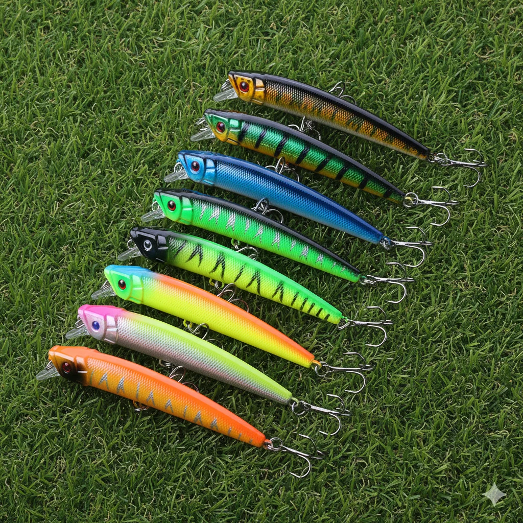 Señuelo Duro Minnow 9,5 cm – Trucha, Perca y Lucio - imagen 4
