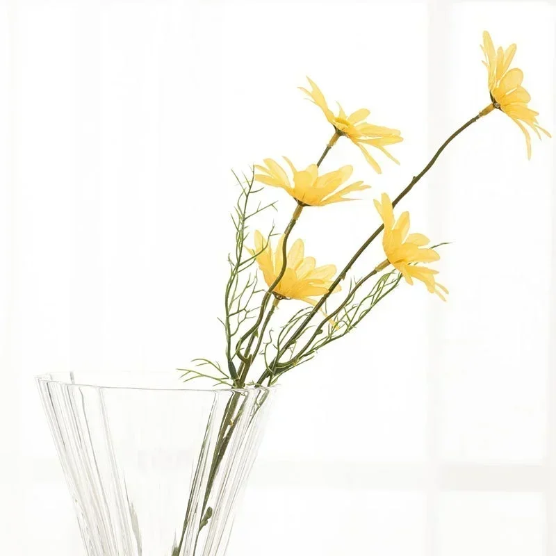 Margaritas artificiales pequeñas para decoración de bodas y jardín