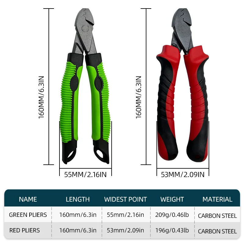 Alicates prensar tubos ShareShark para montaje de señuelos - imagen 3