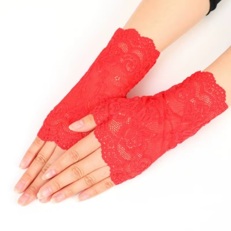 Guantes pesca medio dedo mujer con protección UV y malla transpirable - imagen 3