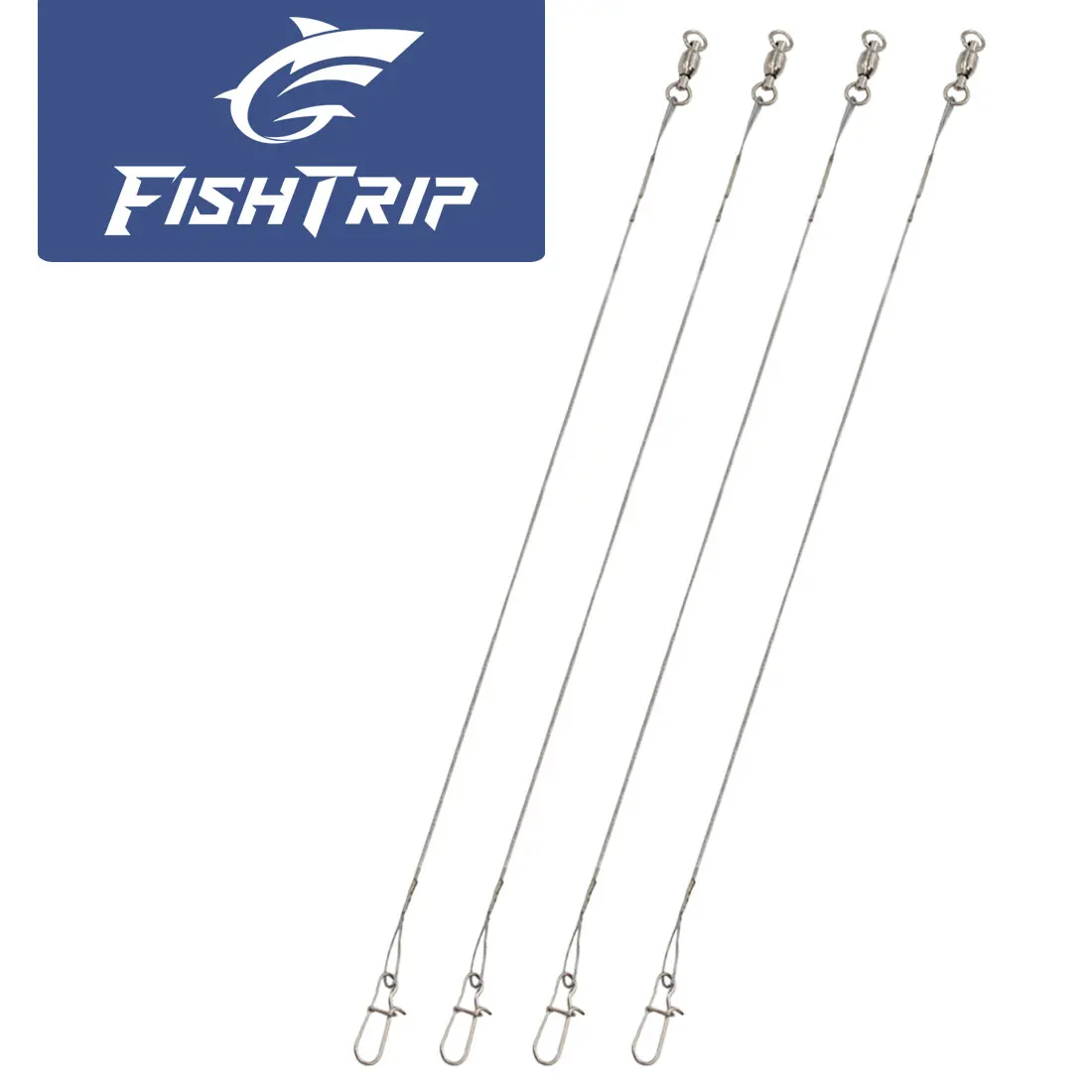 FishTrip línea de pesca con eslabón giratorio y gancho antienredos - imagen 2