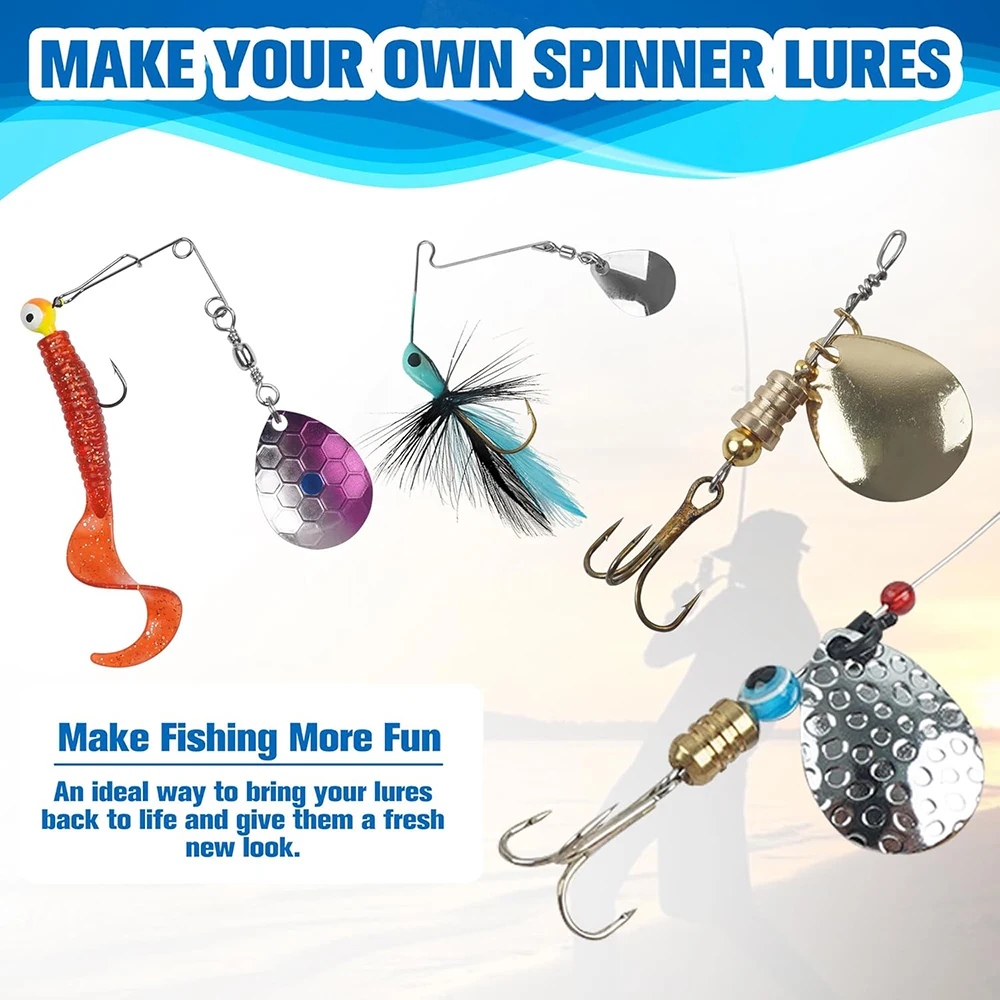 Cuchillas Colorado para Spinnerbait – Palas giratorias de pesca - imagen 4