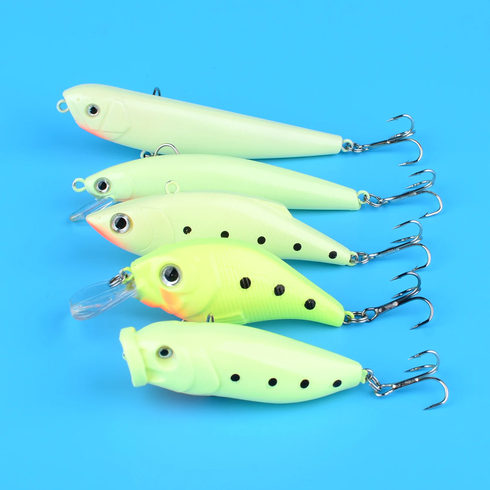 Señuelo Minnow Jerkbait equilibrado buceo lento Crank Wobbler - imagen 3