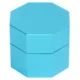 Estuche octagonal para tiza de billar en aluminio – portátil - imagen 2