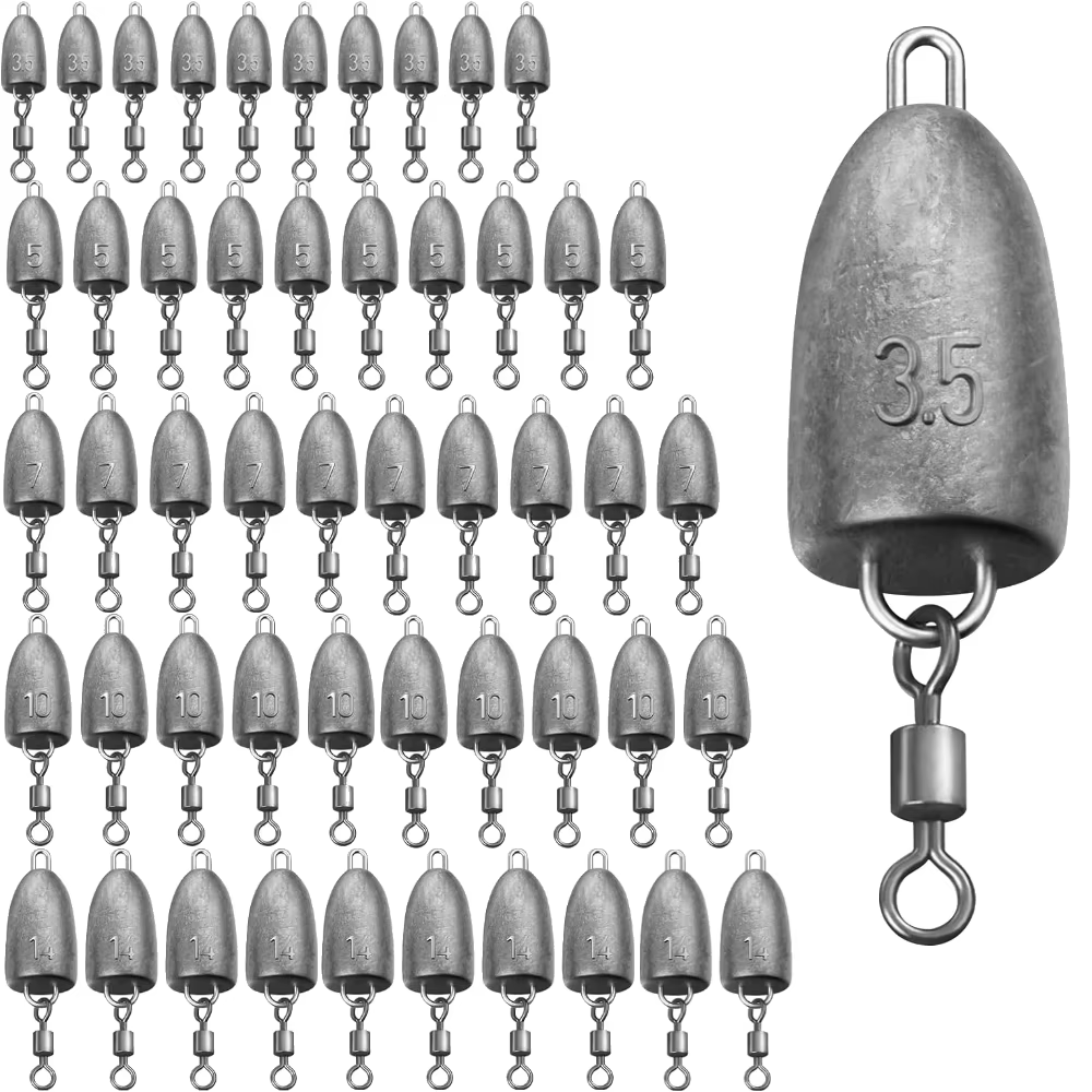Plomos Anti-enredos con Giratorio para Carolina Rig y Drop Shot - imagen 4