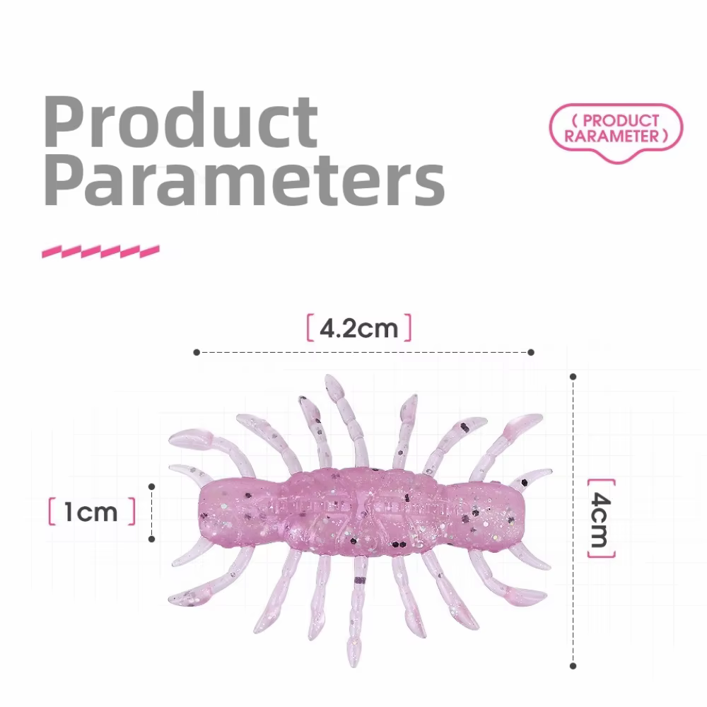 Señuelo de vinilo tipo langosta con lentejuelas, 4,2 cm - imagen 5