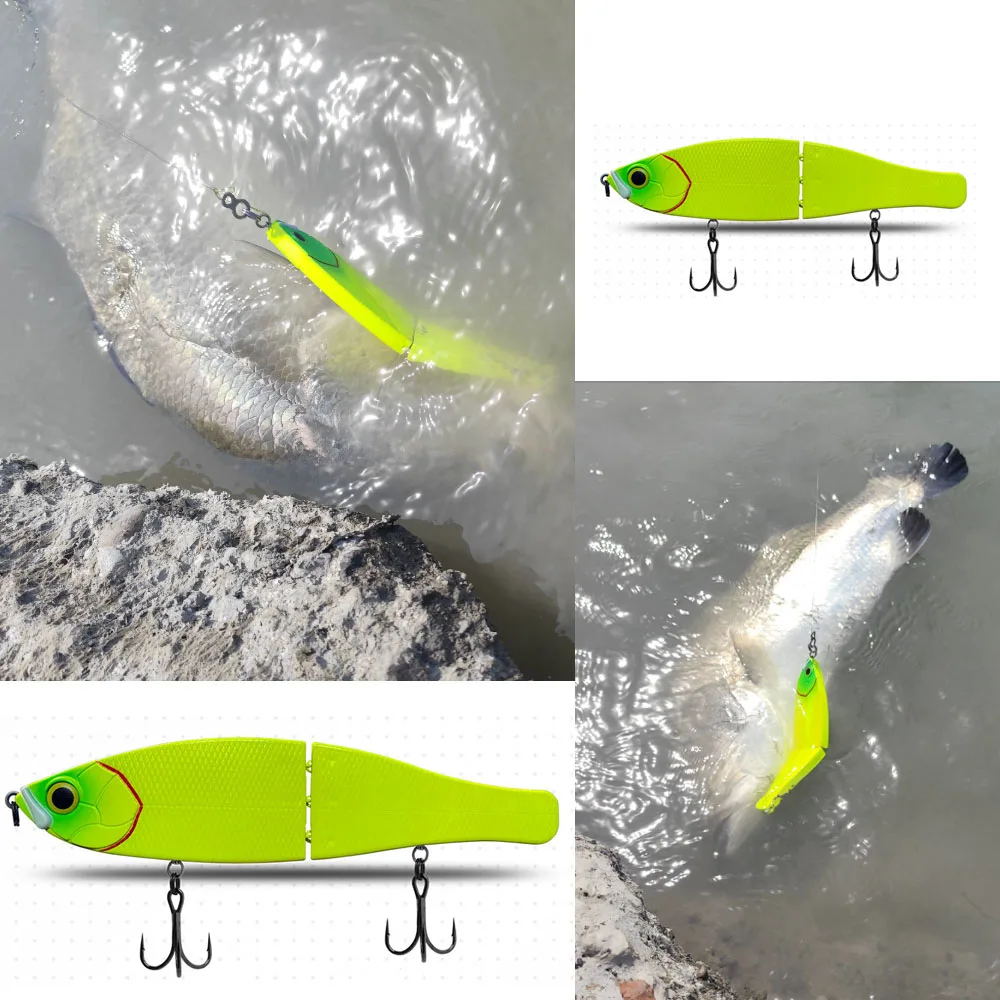 Señuelo Glide Bait articulado hundimiento lento para lucio y lubina - imagen 3