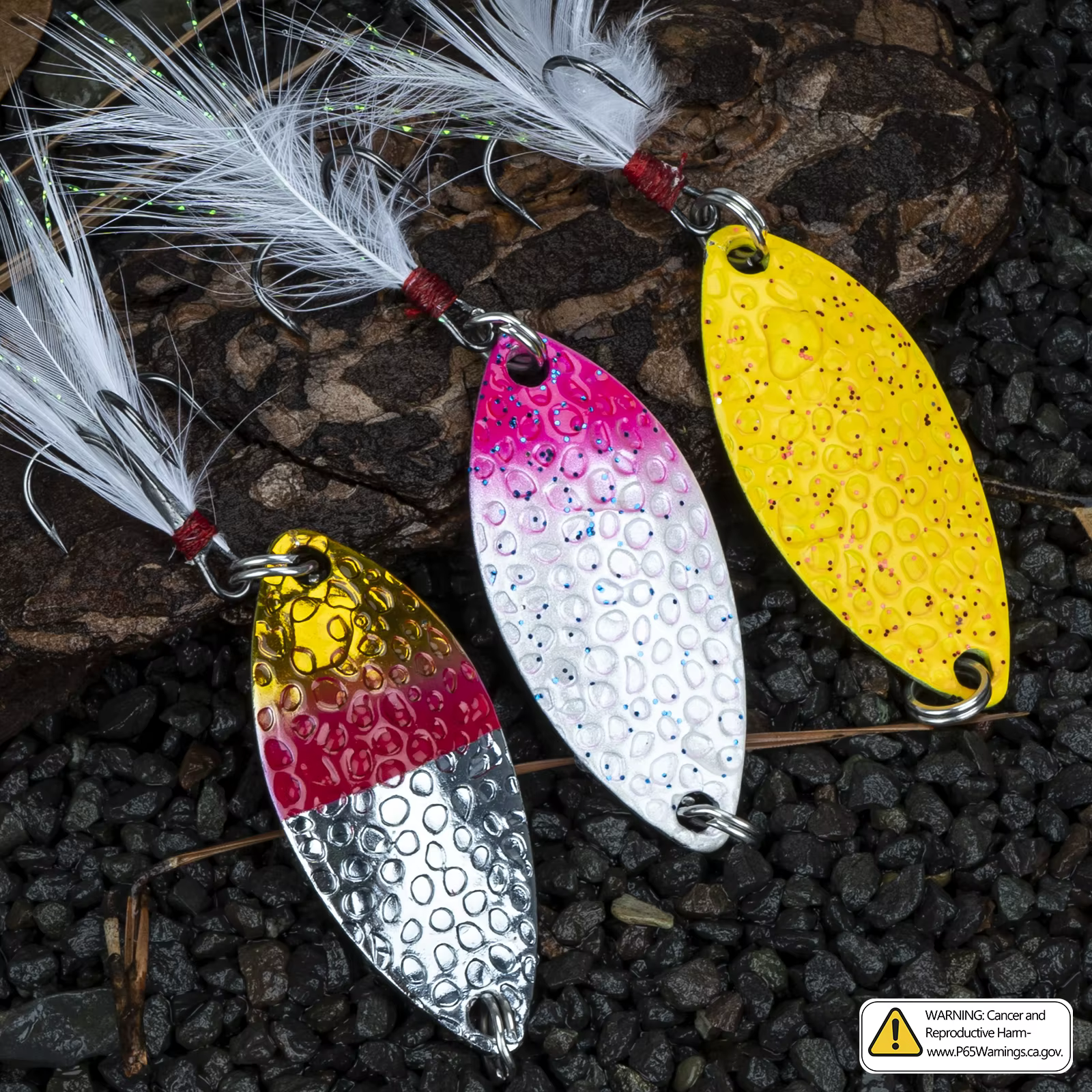 THKFISH Spinner Triple – Cuchara metálica para trucha y lucio - imagen 3