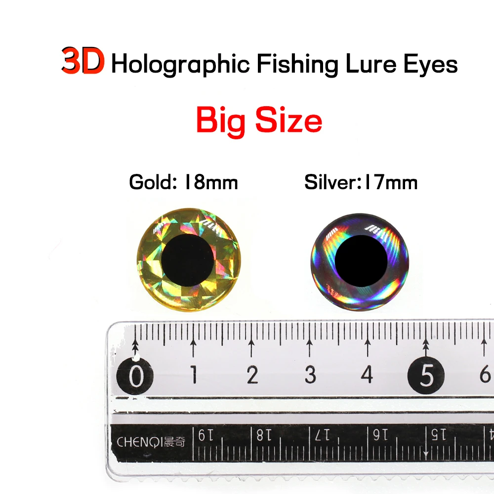 Ojos holográficos 3D para señuelos de agua salada - imagen 3