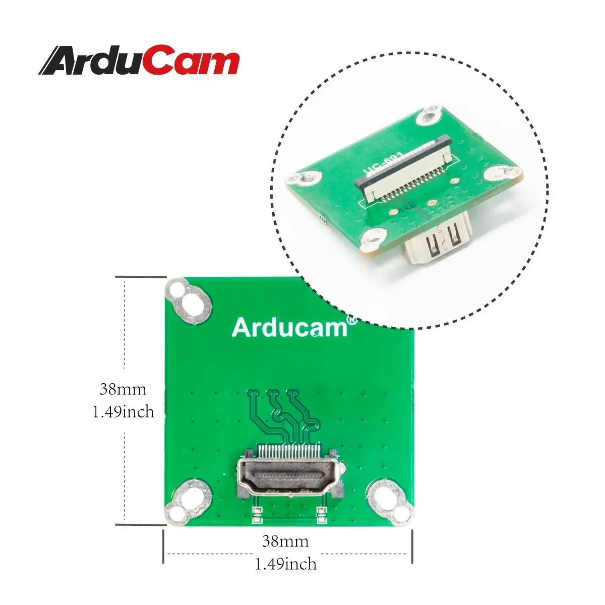 Adaptador HDMI para Raspberry Pi HQ CSI-HDMI Arducam IMX477 - imagen 4