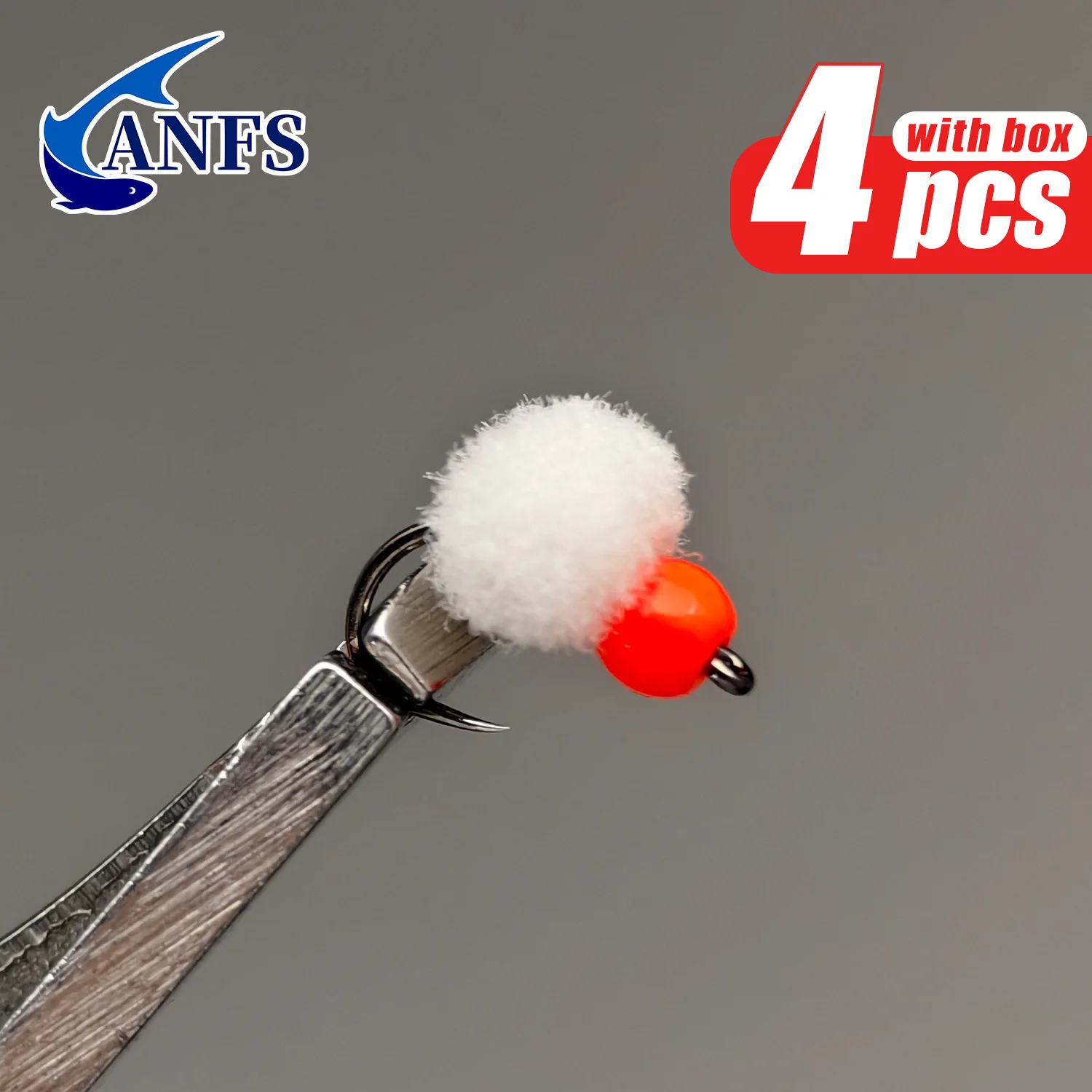 ANFS Moscas Huevo 4 unidades – Cuerpo ligero para ninfa europea - imagen 2