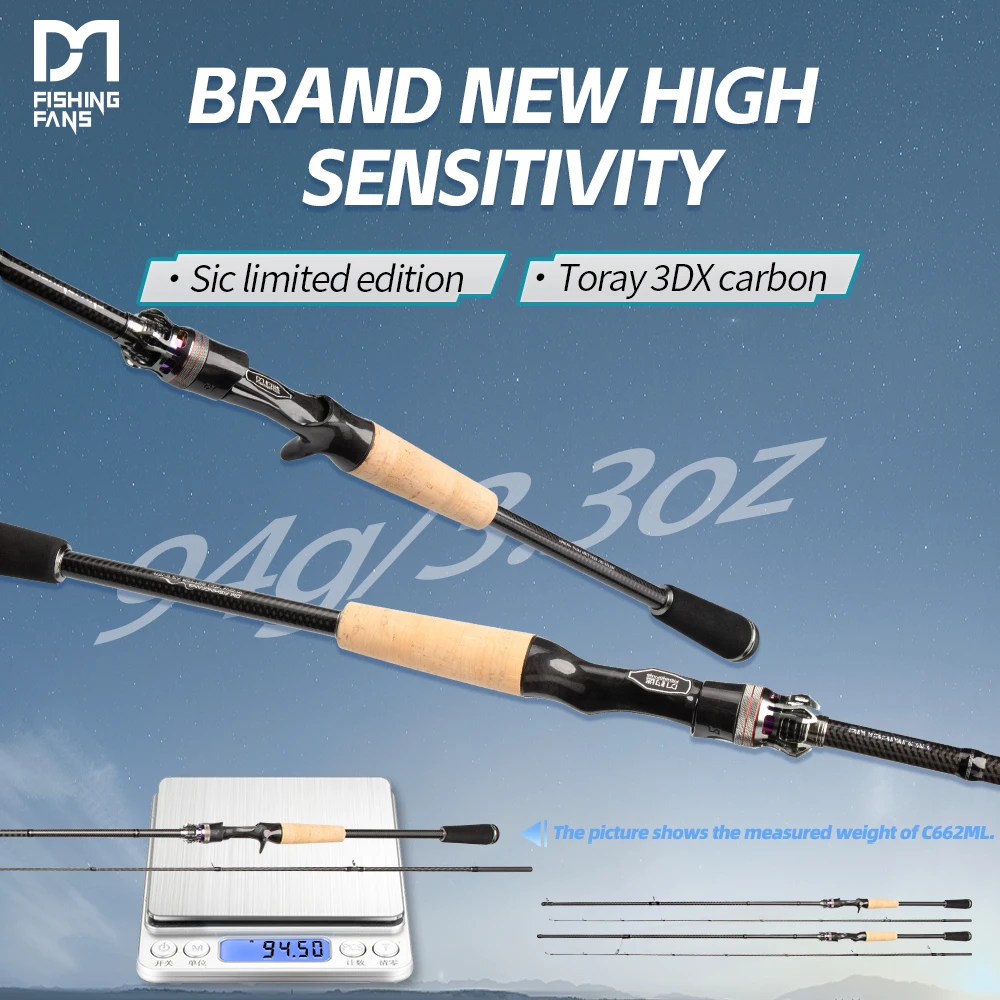Caña FISHINGFANS RANCY 2.0 de mar Toray T1100 con guías Fuji SIC - imagen 5